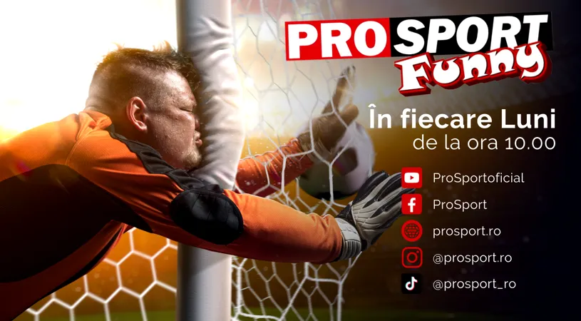 Pasionat de sport, dar și de comedie? Pregătește-te pentru un nou produs marca ProSport! Prosport Funny în fiecare luni de la ora 10.00 pe toate canalele Prosport!