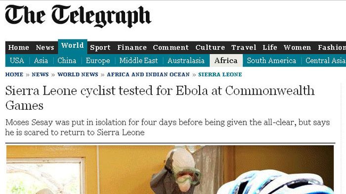 Cod roșu de Ebola la Jocurile Commonwealth-ului. Un ciclist african a stat 4 zile în carantină