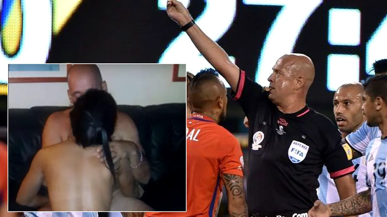 FOTO | Arbitrul finalei Copa America a petrecut cu două prostituate după meci! Cum a fost fotografiat
