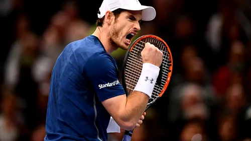 Săptămână de vis! După ce a devenit noul lider mondial, Andy Murray a câștigat și turneul de la Paris. Finală strânsă cu Isner