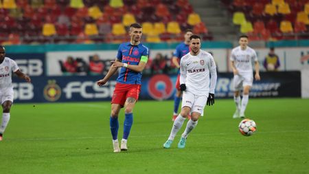 FCSB - CFR Cluj 1-1, în etapa 24 din Superliga. Campioana smulge un punct, după ce a jucat un sfert de oră în inferioritate