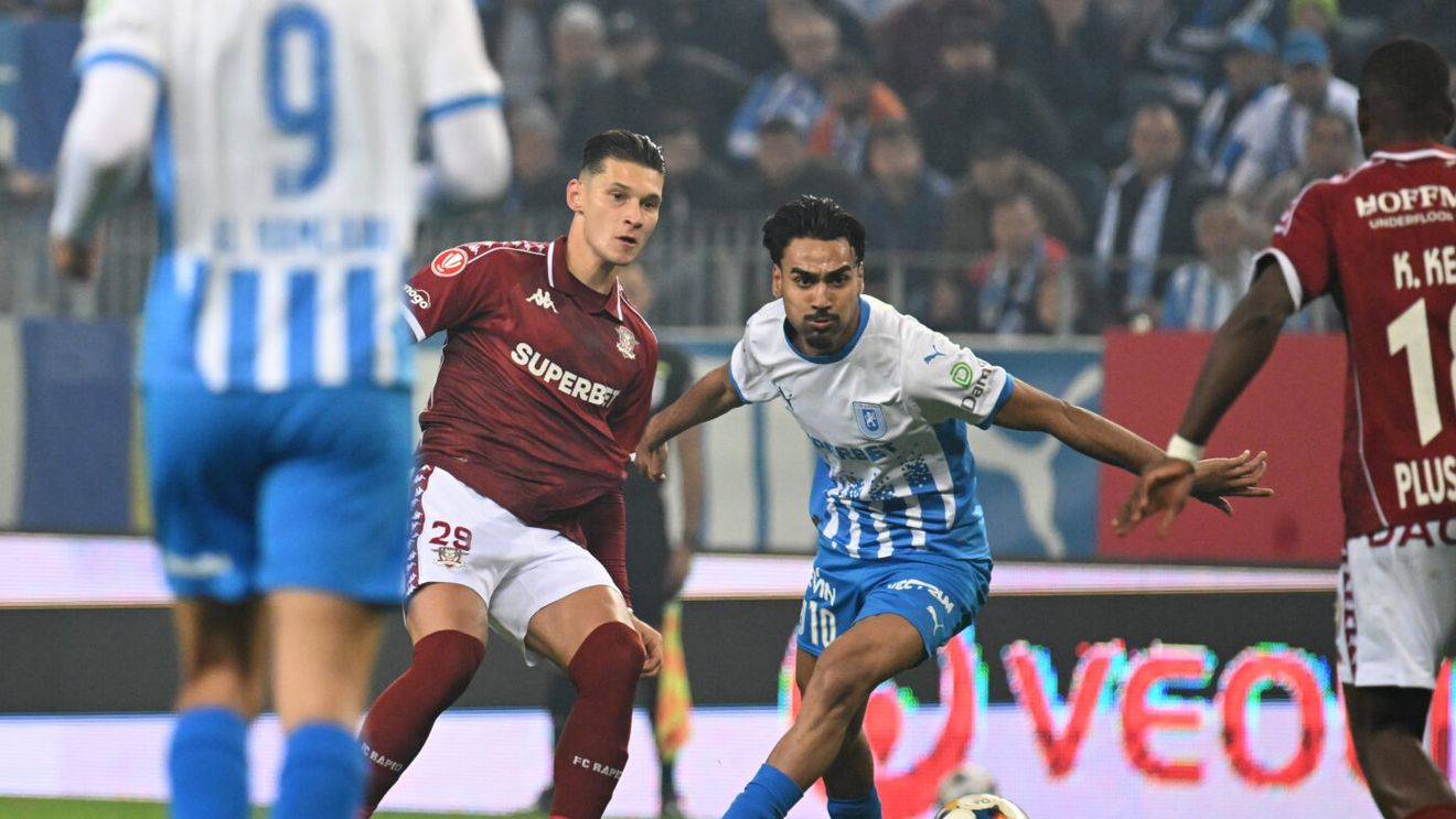 Primul 11 ideal din Superliga în acest moment: șase jucători de la Rapid și Universitatea Craiova, iar antrenorul e furnizat de marea revelație! 