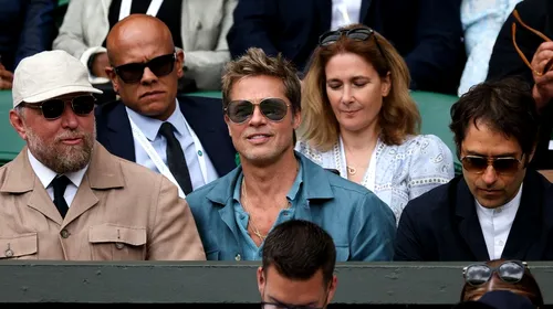 Brad Pitt a apărut la finala Novak Djokovic – Carlos Alcaraz de la Wimbledon și a făcut senzație în tribune: „Doamne, are 59 de ani!” Cu cine a ținut actorul american | FOTO & VIDEO
