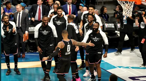 Team LeBron a câștigat All Star Game, după un meci cu 342 de puncte! Kevin Durant a fost desemnat MVP-ul evenimentului desfășurat în Charlotte