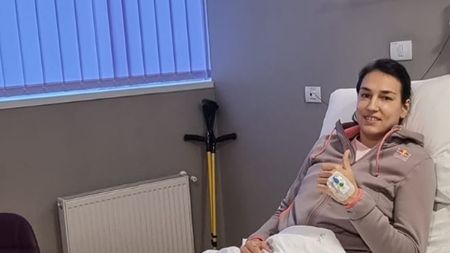 Cristina Neagu, operată la un cartilaj al genunchiului! Imagine de pe patul de spital: „Totul a decurs bine"