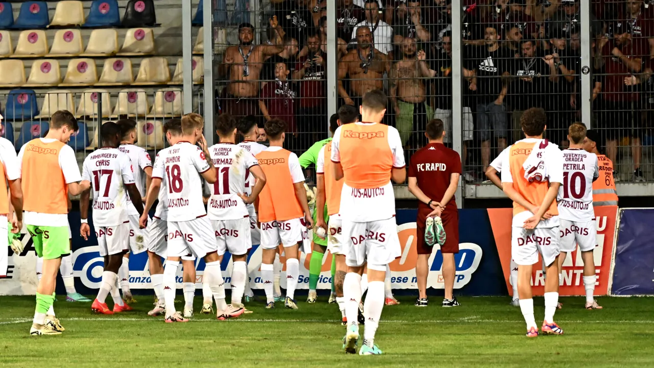 Horror! Fotbaliştii lui Lennon, înjurați şi scuipați de fanii giuleşteni, după Gloria Buzău - Rapid Bucureşti 1-1