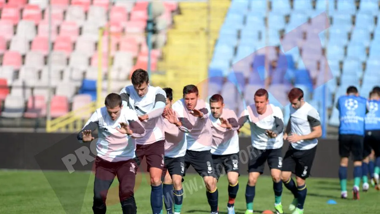 FOTO - Antrenamentul oficial al Stelei înaintea meciului cu FC Basel! Gabi Iancu, neconvocat