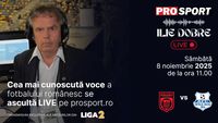 Ilie Dobre comentează LIVE pe ProSport.ro meciul C.S. Dinamo București – Metalul Buzău, sâmbătă, 8 noiembrie 2025, de la ora 11.00