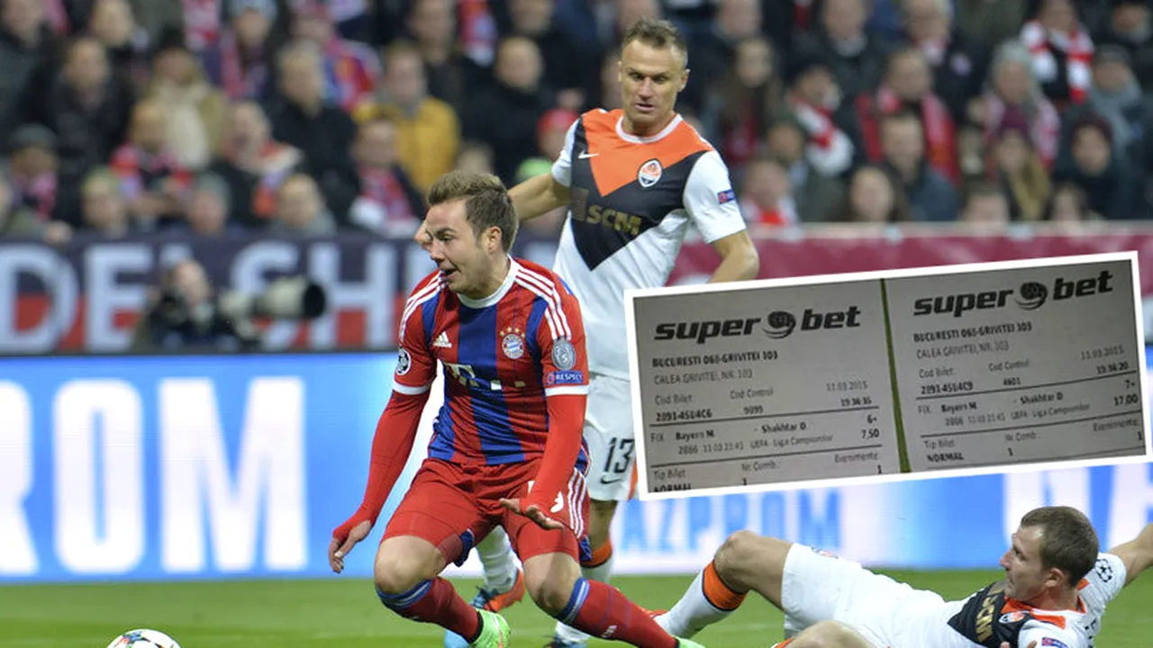 Un român, inspirație diabolică la Bayern-Șahtior. Două bilete pe care le va ține minte toată viața: ce a mizat și cât a câștigat


