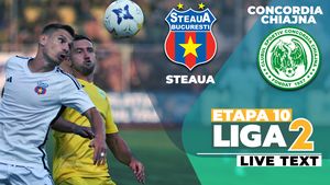 Steaua întoarce scorul și își ia revanșa în fața Concordiei, pentru eliminarea din Cupă. Echipa lui Oprița își continuă invincibilitatea în Liga 2, în timp ce ”Liță” Dumitru debutează cu eșec la trupa din Chiajna