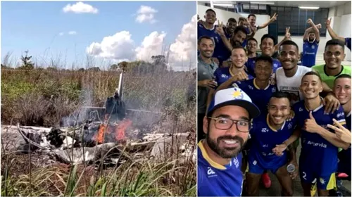 O nouă tragedie aviatică îndoliază fotbalul din Brazilia! Avionul cu care se deplasau membri ai echipei Palmas Futbol y Regatas s-a prăbușit imediat după decolare | VIDEO