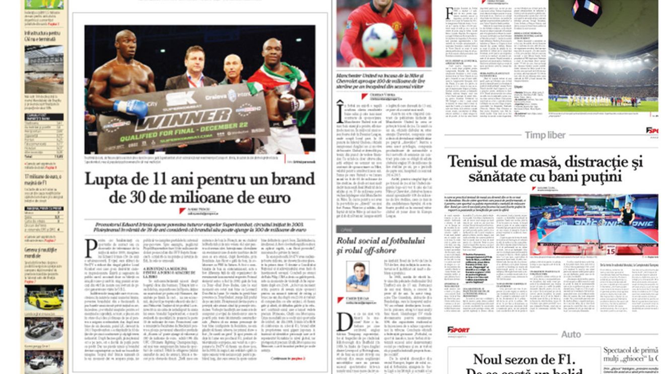 Marți în săptămânalul ProSport: Lupta de 11 ani pentru un brand de 30 de milioane de euro. Povestea galelor Superkombat