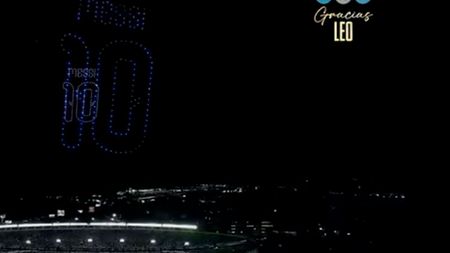 Cerul s-a transformat pentru Lionel Messi. Show-ul dronelor l-a făcut să plângă