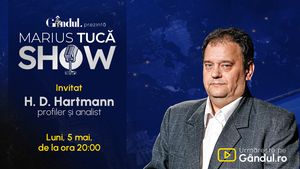 Marius Tucă Show începe luni, 5 mai, de la ora 20.00, live pe Gândul. Invitați: HD Hartmann