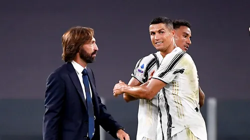 Andrea Pirlo, debut senzațional pe banca lui Juventus. Cristiano Ronaldo a marcat un gol în primul meci oficial al sezonului