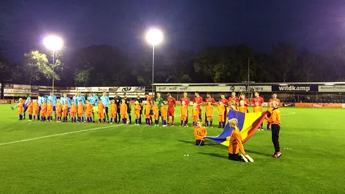Olanda U19 - România U19 2-1, în primul meci de calificare la Turul de Elită. Adrian Petre a deschis scorul din pasa lui Ianis Hagi, însă România a primit două goluri într-un minut, chiar înainte de pauză