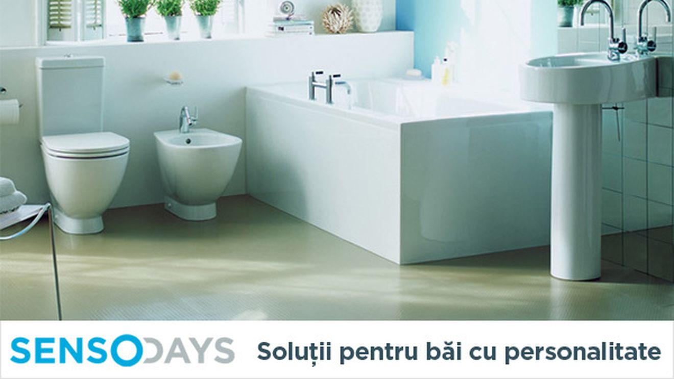 (P) SensoDays va propune solutii de amenajare pentru o baie personalizata!