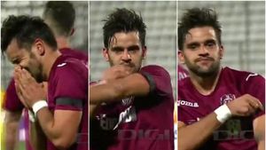 Vitor Bruno, și el îndurerat de tragedia de la club Colectiv. Atacantul lui CFR Cluj a izbucnit în plâns după ce a marcat contra Stelei și a dedicat golul victimelor tragediei