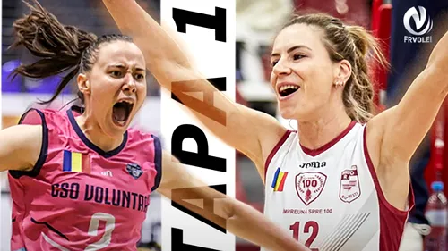 Start în voleiul feminin intern! Care este programul primei runde și ce noutate tehnologică aduce derby-ul CSO Voluntari – Rapid