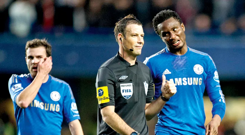 Arbitru rasist pe Stamford Bridge!** Clattenberg a făcut praf derby-ul Chelsea - United! Mata și Obi Mikel, agresați verbal