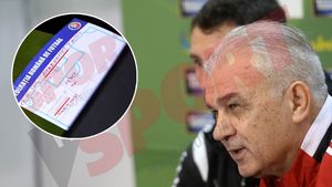 Iordănescu, Ponta, gramatica și mândria de a fi români. Pe ciorna selecționerului scrie "atrenamet" și "întâpinare", premierul spune "pneumofiziologie" în loc de "pneumoftiziologie" și nu știe prima strofă din imn