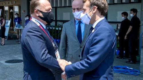 Marius Vizer, președintele Federației Internaționale de Judo, a fost vizitat de președintele francez Emmanuel Macron, la Jocurile Olimpice de la Tokyo