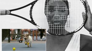 VIDEO | Venus Williams și Kuznetsova le-au cedat rolul principal pe terenul de tenis "celor mai buni copii de mingi". Uitați de fotomodele, cățeii fac show