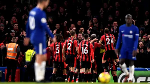Rezultate șoc în Premier League: Chelsea e zdrobită de Bournemouth, după 0-0 la pauză, iar Liverpool pierde șansa desprinderii