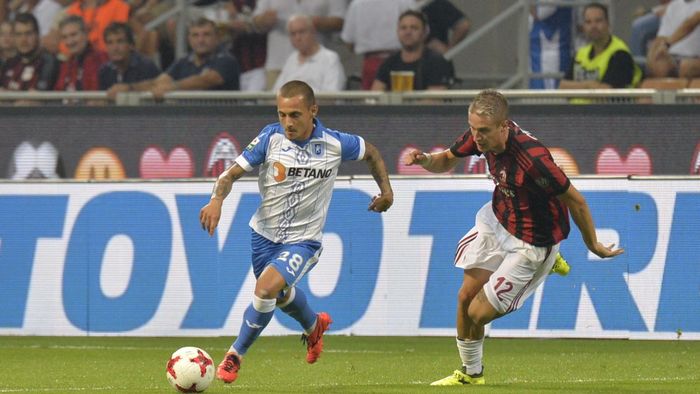 N-a fost DEVIS! AC Milan - CS U Craiova 2-0, după reușita lui Bonaventura și golul din offside al lui Cutrone. Mitriță a ratat incredibil la 1-0 pentru "diavoli"