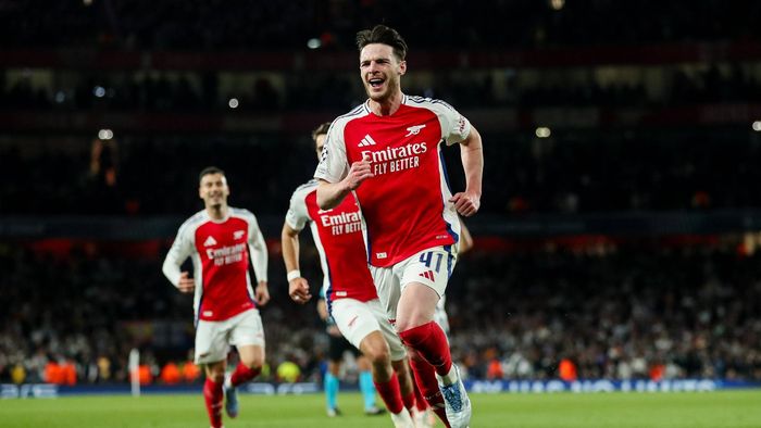 Englezii au pornit fiesta după Arsenal - Real Madrid 3-0! Declan Rice, erou național după „dubla” de vis: „Chiar sub privirile maestrului Roberto Carlos!”