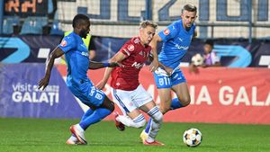 Oțelul Galați - Universitatea Craiova 1-0, în etapa 10 a Superligii. Echipa lui Mirel Rădoi suferă prima înfrângere din acest sezon