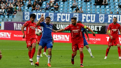 FC U Craiova - Hermannstadt 1-1! Trupa lui Marius Măldărășanu rămâne pe loc de play-off