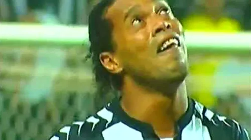 VIDEO – Ronaldinho, cel mai bun meci de la plecarea de la Barcelona: triplă, două pase de gol și lacrimi de durere!** Bonus: Execuția magnifică a lui Denilson