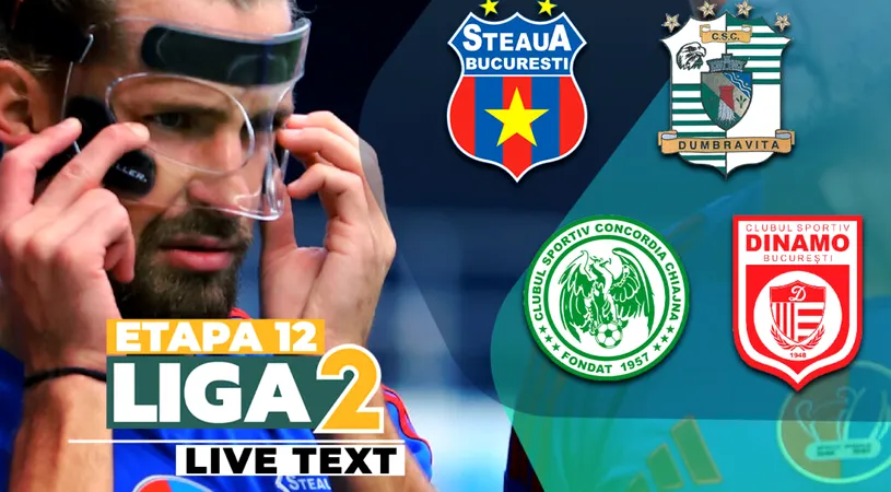 Steaua se face de râs în Ghencea contra CSC Dumbrăvița, într-un meci stricat de arbitru şi terminat un scandal. În linişte, la Chiajna, Concordia a trecut de CS Dinamo după ce a întors scorul