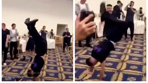 Valentin Crețu s-a dezlănțuit. Imagini fabuloase cu acrobațiile fotbalistului, după ce FCSB a câştigat titlul
