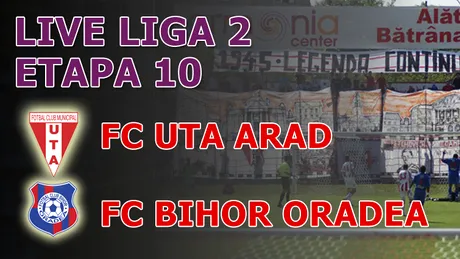UTA Arad - FC Bihor 2-1** Țucudean reușește dubla