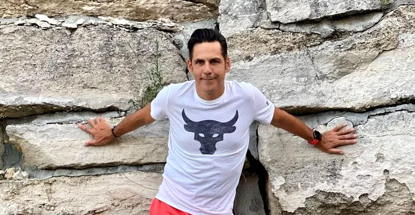 Ipostaza în care s-a fotografiat Ștefan Bănică Junior alături de Violeta. ”Fata mea”