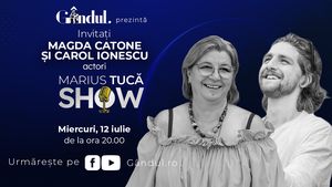 Marius Tucă Show începe miercuri, 12 iulie, de la ora 19.00, live pe gândul.ro. Invitaţi: Cristian Diaconescu, Magda Catone şi Carol Ionescu