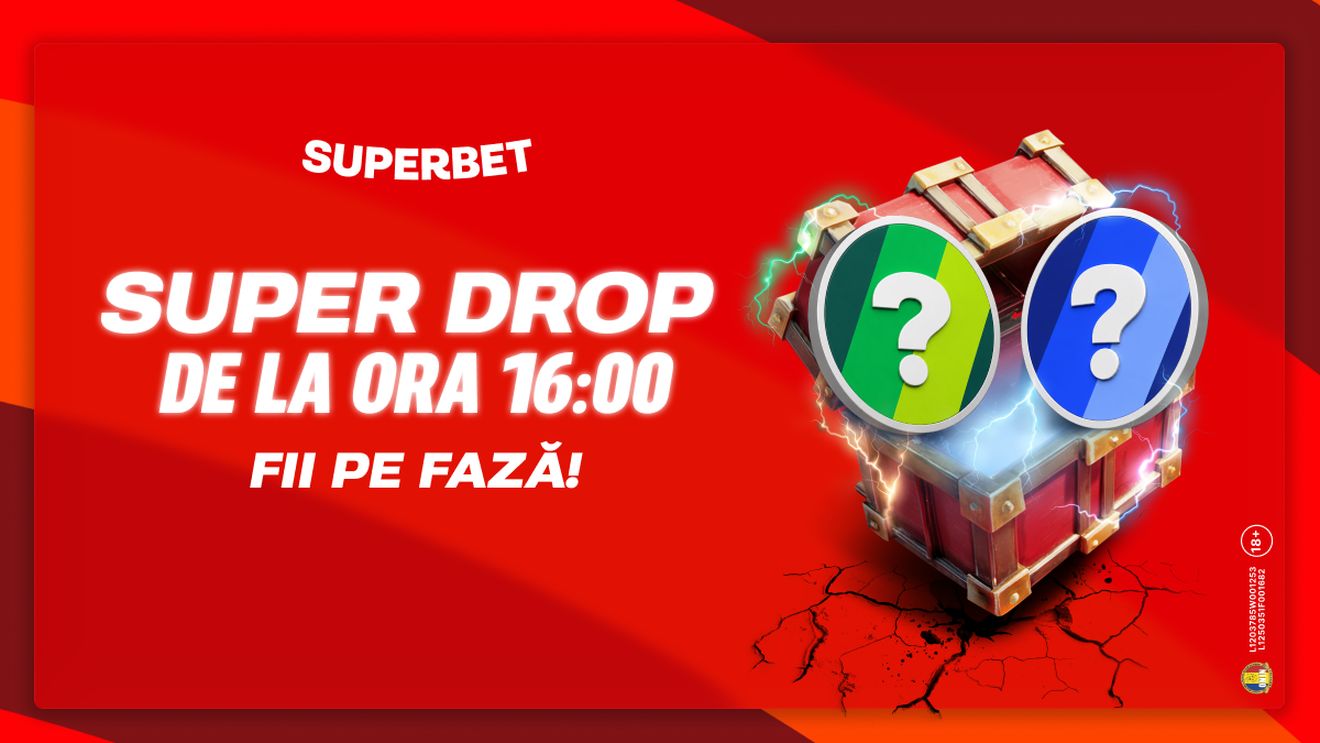 ADVERTORIAL. La Superbet, ai Super Drop miercuri de la 16:00