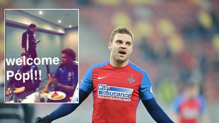 "Sper că joci mai bine decât cânți" :) VIDEO | Adi Popa, urcat pe mese de colegii de la Reading. Cum sună hitul "Sub pielea mea" cântat de mijlocaș 