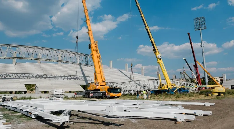 Stadionul din Arad se face pe banii orașului.** Primarul Gheorghe Falcă acuză răfuieli politice: 