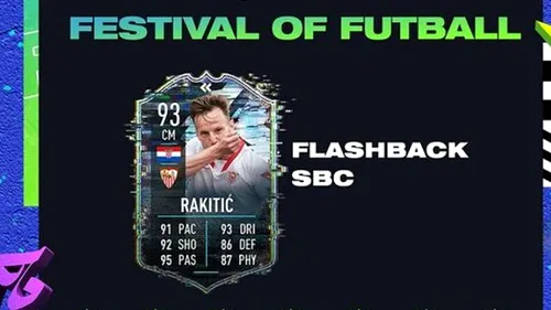 Ivan Rakitic în FIFA 21! Mijlocașul a primit din partea EA Sports un card de tipul Flashback. Ce atribute are și cât valorează