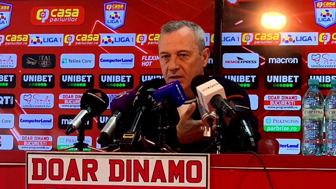 Mircea Rednic a anunțat obiectivul lui Dinamo pentru acest final de an: „Suntem acolo aproape!”