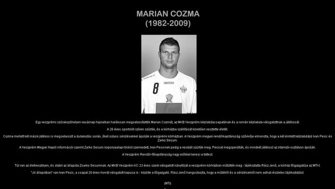 Minut de reculegere in Ungaria pentru Marian Cozma