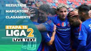 Etapa 15 Liga 2 | FC Bihor umilește CS Dinamo și are scorul rundei. Steaua se menține pe podium, Chindia obține din nou o victorie după multe jocuri