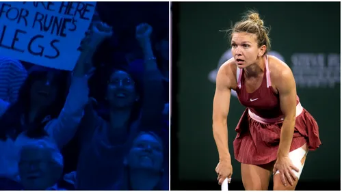 Controverse uriașe la Turneul Campionilor! Ce pancartă au putut afișa două femei, după ce suporterii români au purtat tricouri cu Simona Halep: „Imaginați-vă ce s-ar putea întâmpla