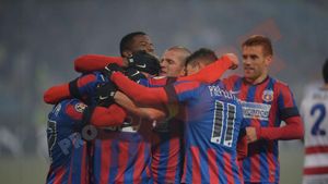 Cotă 6,5 pentru Steaua să conducă după primele 10 minute. Cum văd casele de pariuri meciul de la Galați