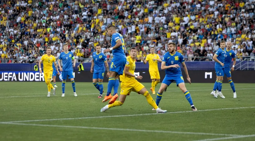 România U21 - Ucraina U21 0-1, în Grupa B de la EURO 2023. „Tricolorii mici” sunt practic eliminați! O nouă evoluție modestă a echipei lui Emil Săndoi! Dezastrul a fost completat de Dican, care și-a înscris în propria poartă