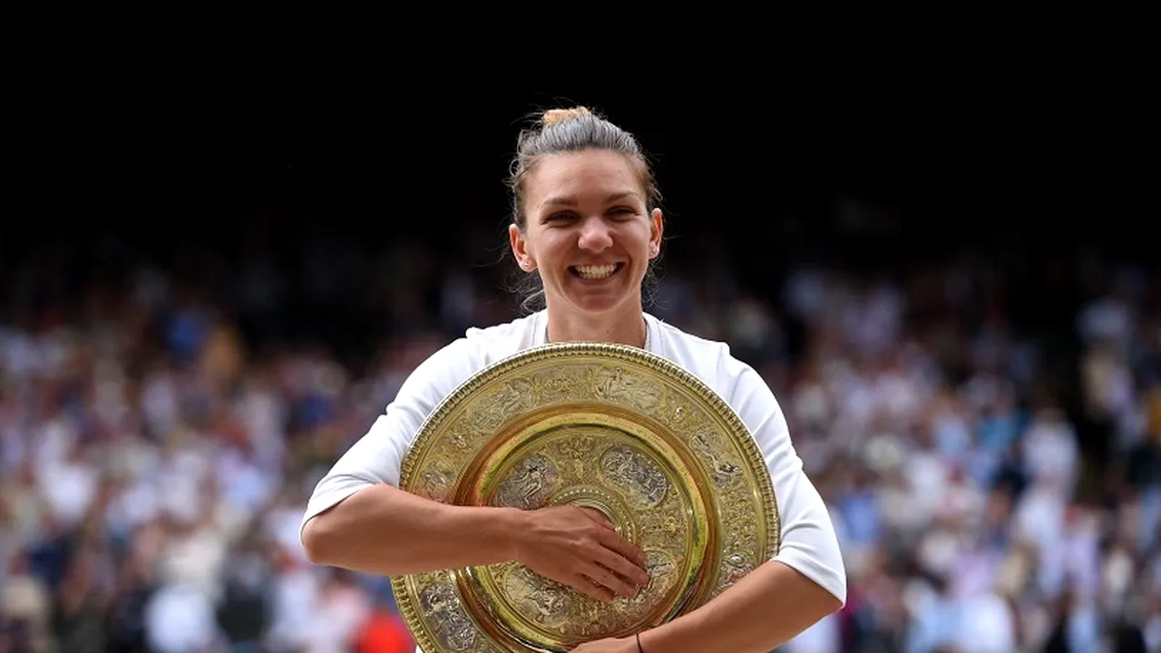 Simona Halep și momentul în care s-a blocat, după ce a câștigat Wimbledon 2019: 