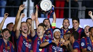 IMAGINEA ZILEI vine de la festivitatea de premiere a finalei Ligii Campionilor 